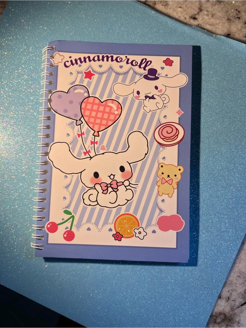 Cinnamoroll Spiral Notebook - Light Blue Cover, new! View all pictures